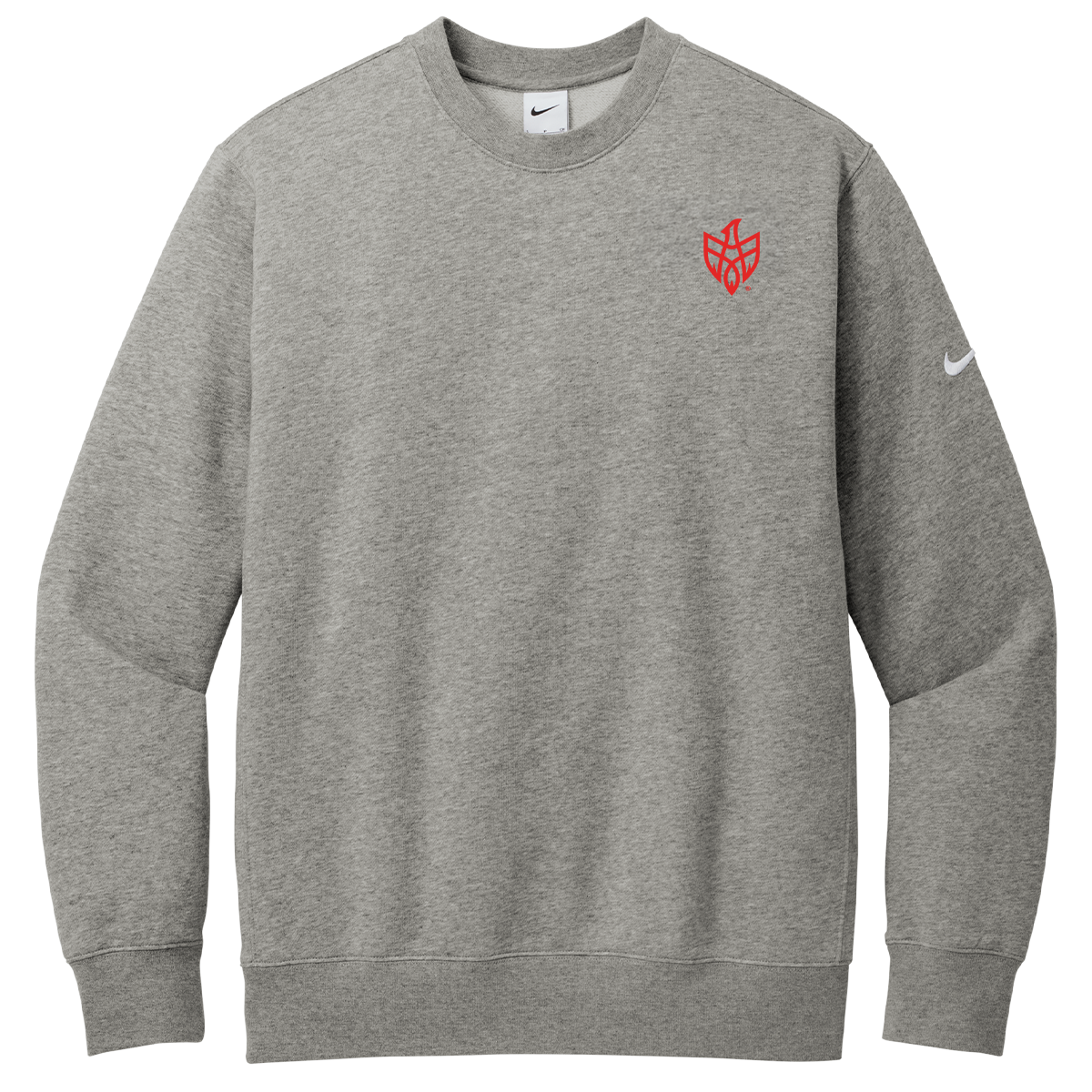 Nike Club Fleece Sleeve Swoosh Crew
