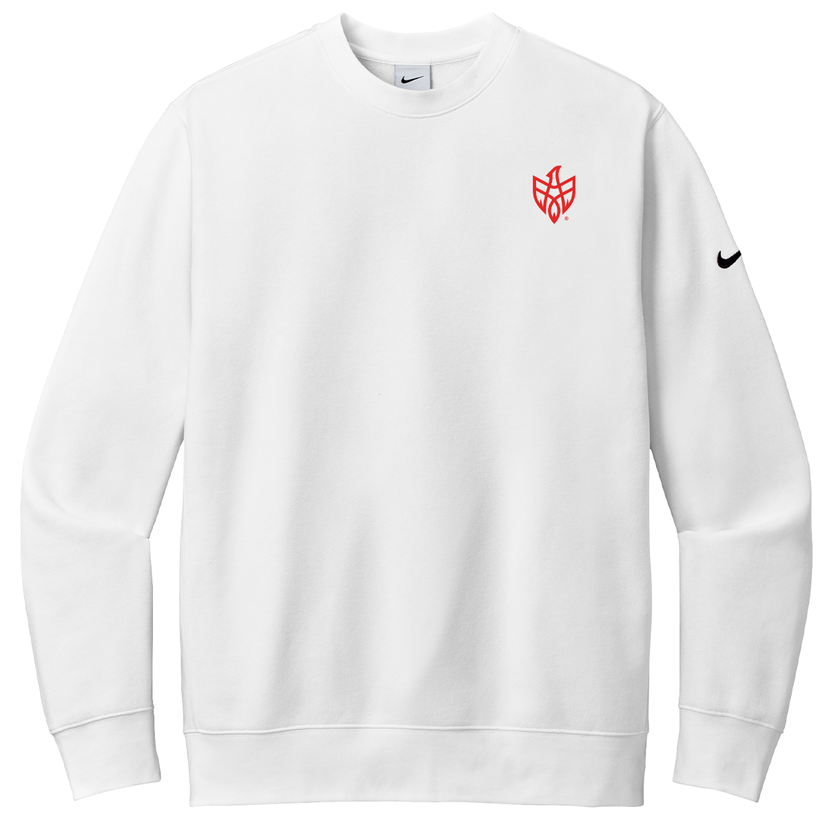 Nike Club Fleece Sleeve Swoosh Crew